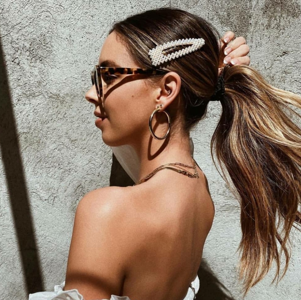 ASOS One Oversized Pearl Hair Clip Barrette